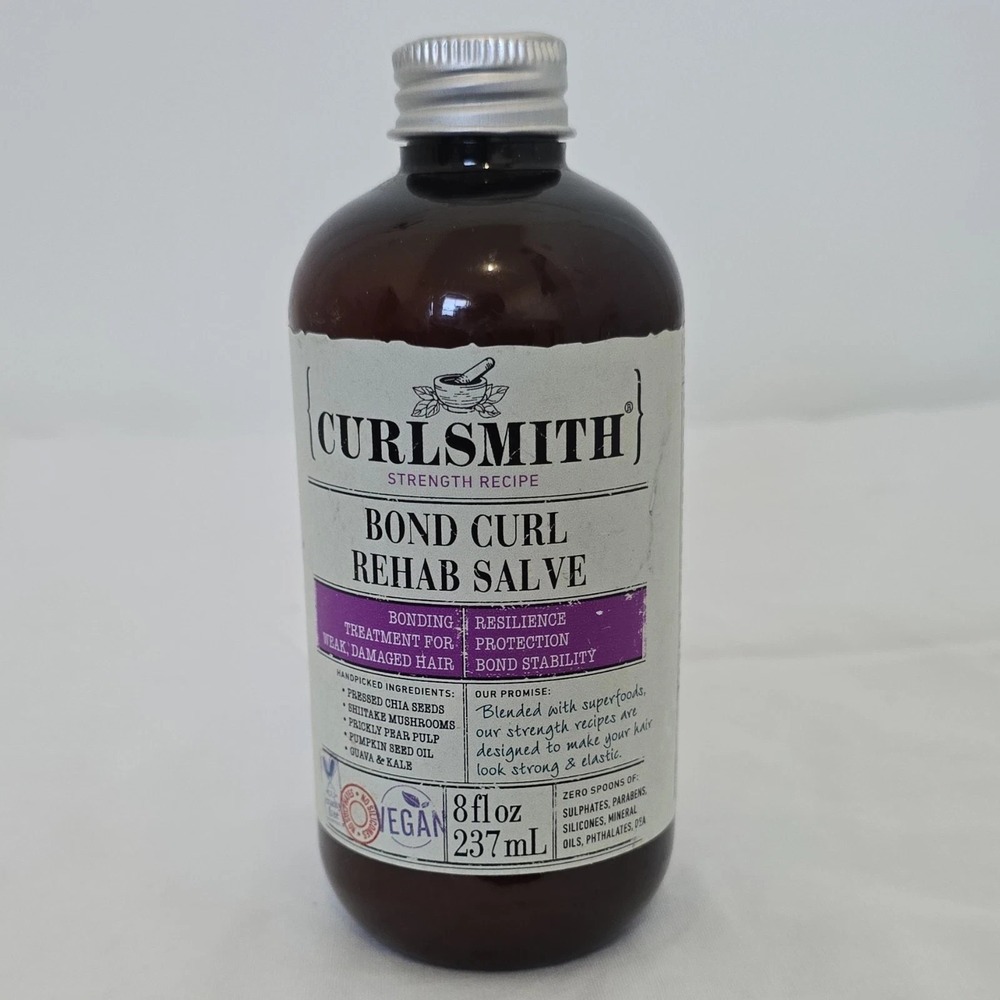 Curlsmith Strength Recipe Bond Curl Rehab Salve 8 fl oz Vegan‎ Bonding Treatment